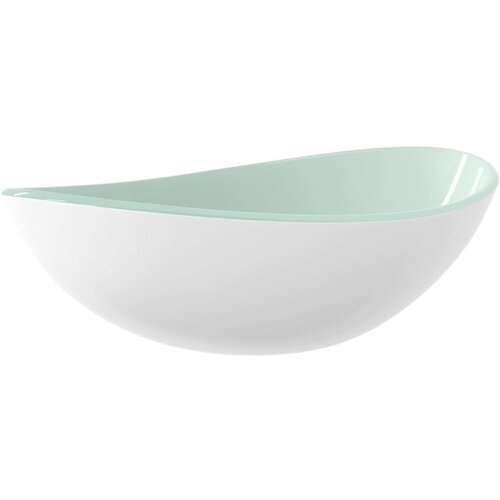 Maison Chic Umivalnik - Kopalna umivalnik - Lavabo kaljeno steklo 54,5x35x15,5 cm bele barve, (21684935) Cene