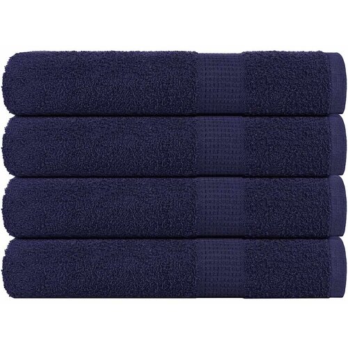 Furnova Brisače 4 kos modra 100x200 cm 360 g/m&amp;sup2; 100% bombaž, (21916655) Slike