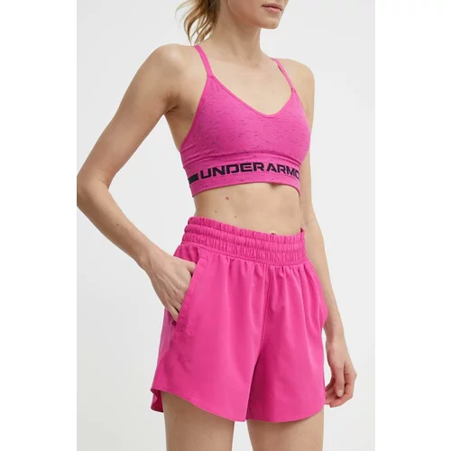 Under Armour Kratke hlače za trening Flex boja: ružičasta, bez uzorka, visoki struk