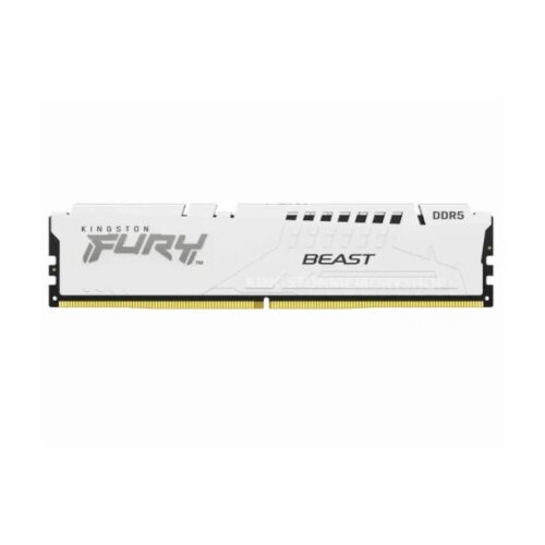 Kingston memorija 16GB/DIMM/DDR5/5200MHz/CL40/FURY beast white xmp Slike