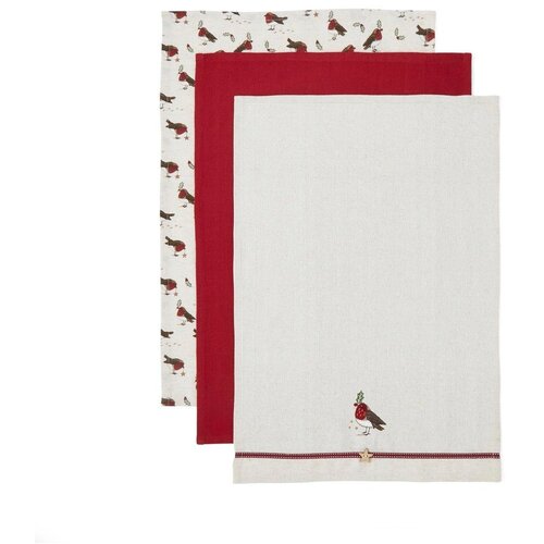 Cooksmart &amp;reg; Kuhinjska krpa 3 kom od mje&amp;scaron;avine lana 45x65 cm Robin&amp;#039;s Retreat &amp;ndash; Slike