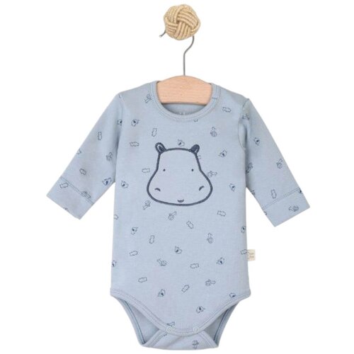Just kiddin baby bodi s dugim rukavima hippo blue Cene