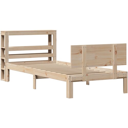 VidaXL Okvir kreveta s uzglavljem 90 x 190 cm od borovine Slike