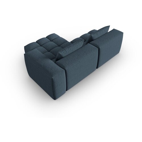 Cosmopolitan Design Temno modra kotna sedežna garnitura (desni kot/z ležalnikom) Verona &amp;ndash; Slike
