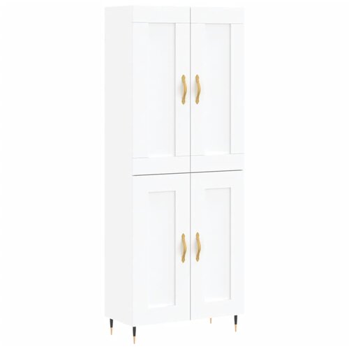 Maison Chic Visoka omara - Komoda - Predalnik bela 69,5x34x180 cm inženirski les, (21720846) Cene