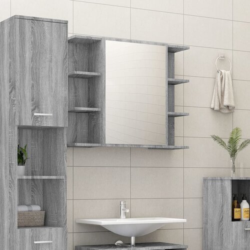 vidaXL Kupaonski ormarić hrast sonoma 80x20,5x64 cm konstruirano drvo Cijene