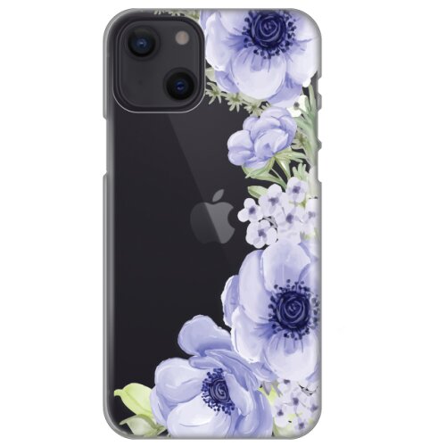 Maska silikonska print skin za iphone 13 blue roses 6.1 Slike