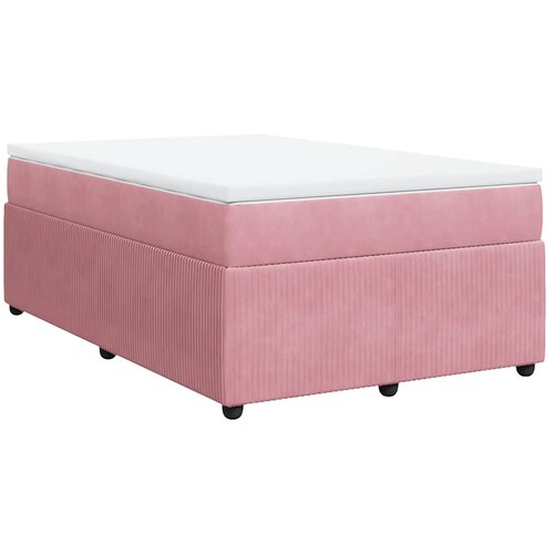 Box spring krevet s madracem ružičasti 120 x 200 cm bar&amp;scaron;unasti Slike