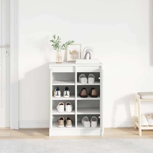 VidaXL ormarić za cipele bijeli 57x34x76 cm od konstruiranog drva Slike