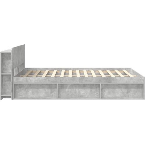  Okvir kreveta s pohranom Betonska siva 140 x 200 cm Slike