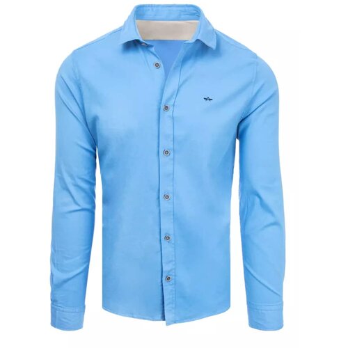 DStreet DX2307 blue men's shirt Slike