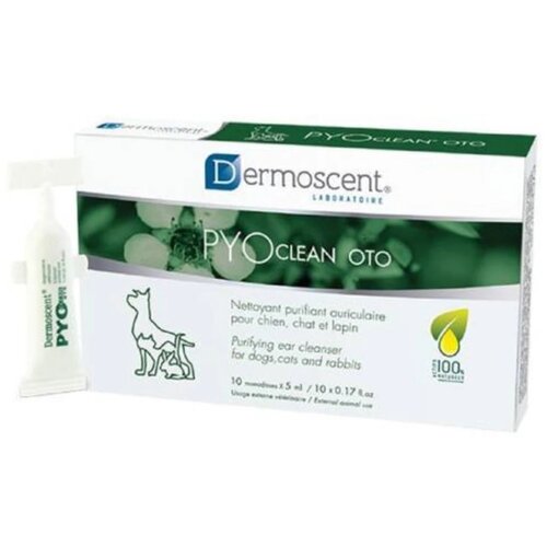 Dermoscent PYOclean Oto za pse i mačke 10 &amp;times; 5 ml Slike