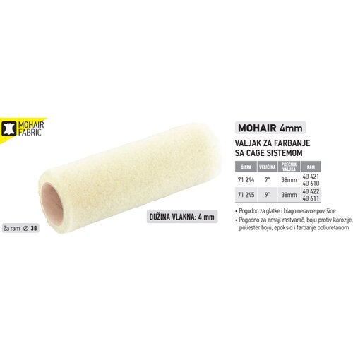 Morris Valjak za farbanje sa Cage sistemom 9" Cene
