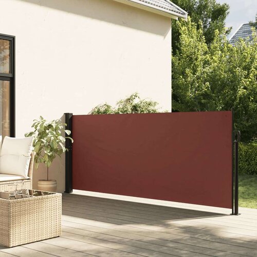 VidaXL Bočna tenda na uvlačenje smeđa 140 x 500 cm Slike