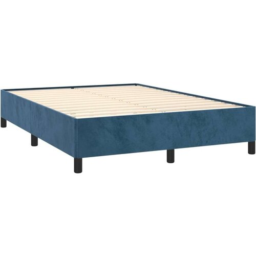 vidaXL Okvir za krevet tamnoplavi 140 x 190 cm baršunasti Cene