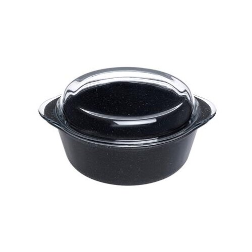 PASABAHCE Pekač s pokrovom Borcam Non-Stick / Granit Črna / 25x22cm, (21364536) Cene