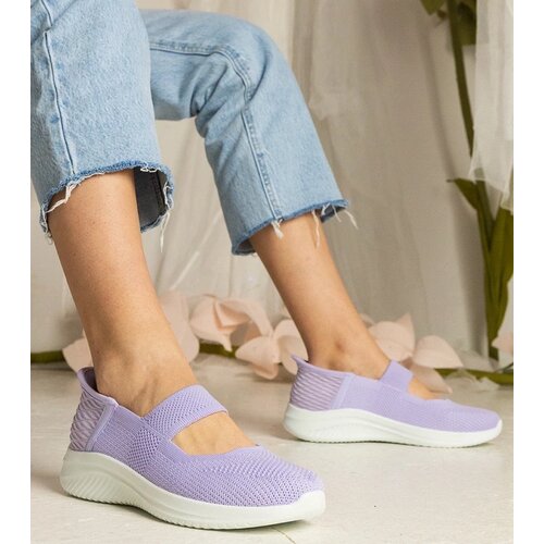 D/CEO marka niezdefiniowana Purple women&amp;#039;s slip-on sneakers with embossed sole Muratti Slike