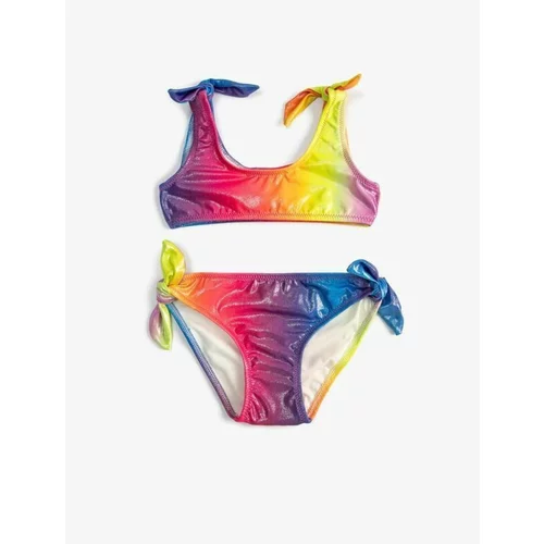Koton Girls' bikini set, bright multi-colored 2-pieces.