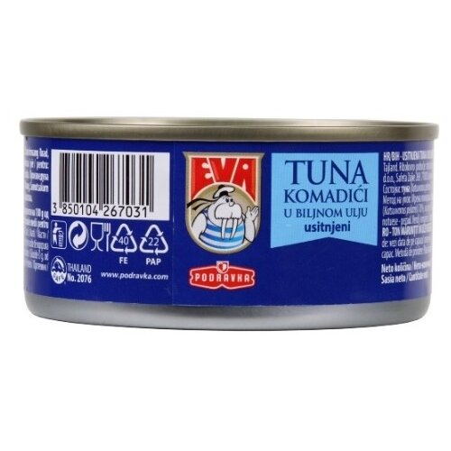 Podravka Tunjevina EVA komadići usitnjeni 160g Cene