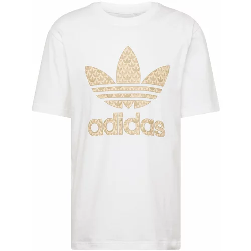 Adidas Majica bež / smeđa / bijela