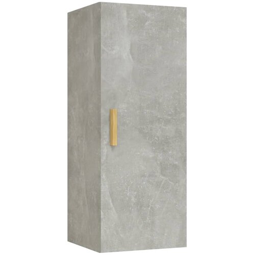 Maison Chic Stenska omarica - Zidna omarica betonsko siva 34,5x34x90 cm konstruiran les iu736, (22063416) Cene