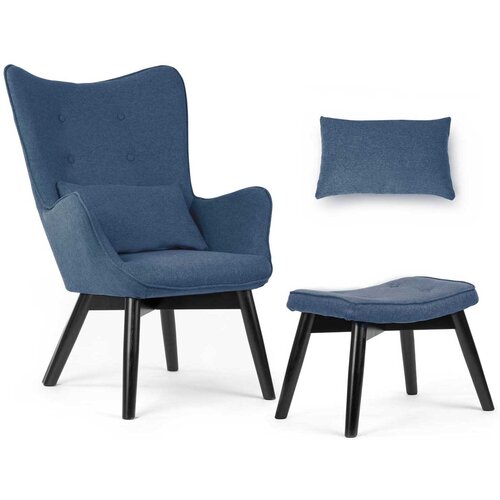 Sofotel Fotelj Sofatel Norse blue s stolčkom za noge, (21387855) Cene