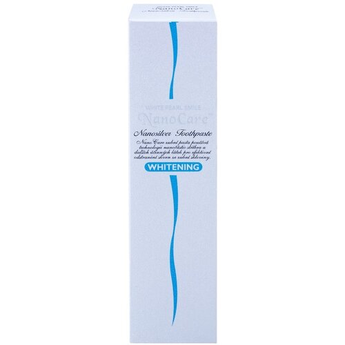 White Pearl NanoCare Whitening zobna pasta z nanodelci srebra proti madežem na zobni sklenini 100 g Slike
