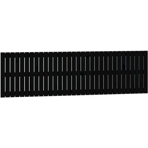 Maison Chic stensko posteljno vzglavje - vzglavna omarica - nočna omarica črno 204x3x60 cm trdna borovina, (21707019) Cene