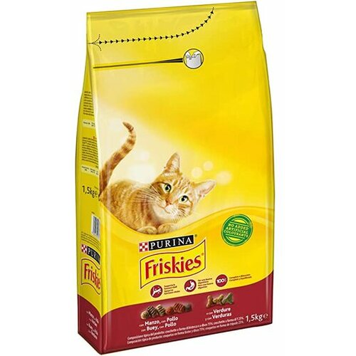 Purina friskies cat adult meso, piletina & povrce 10 kg hrana za mačke Slike