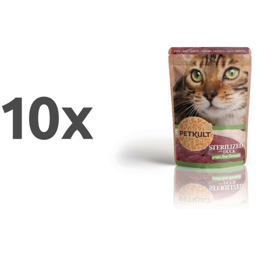 Petkult Cat Adult Sterilised - raca - 100 g 10 x 100 g Cene