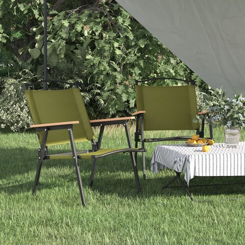 The Living Store Stoli za kampiranje 2 kosa zeleni 54x55x78 cm oxford blago - Stol Za Kampiranje, (21485481) Cene