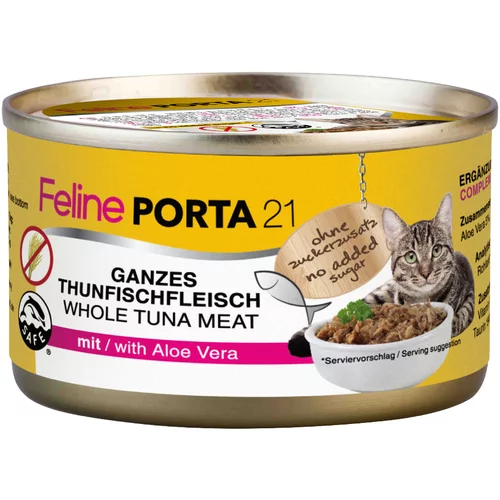 Porta Feline 21 varčno pakiranje 24 x 90 g - Tuna z aloe vero
