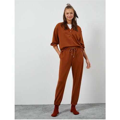 Koton Pajama Top - Brown - Plain Slike