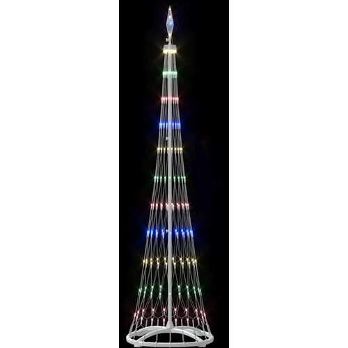  LED božićno drvce s stalakom &amp;Scaron;areni 51 x 51 x 190 cm Metal Slike