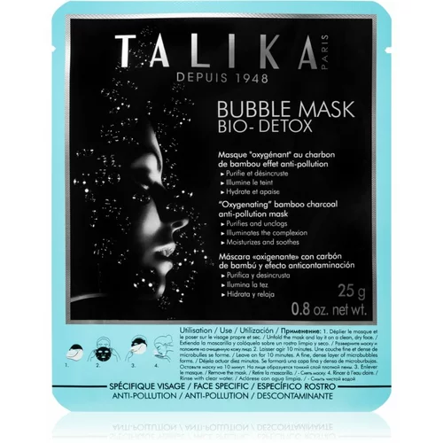 Talika Bubble Mask Bio-Detox razstrupljevalna in čistilna maska za obraz 25 g