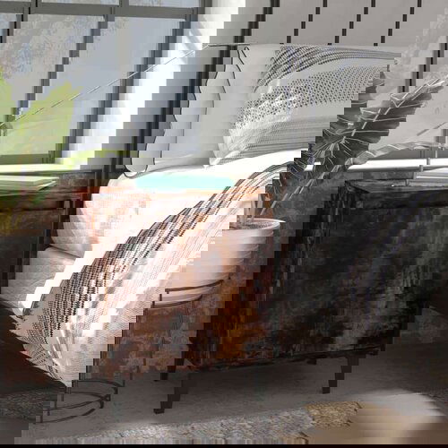  Noćni ormarić s metalnim nogama dimljeni hrast 40 x 30 x 50 cm Cijene