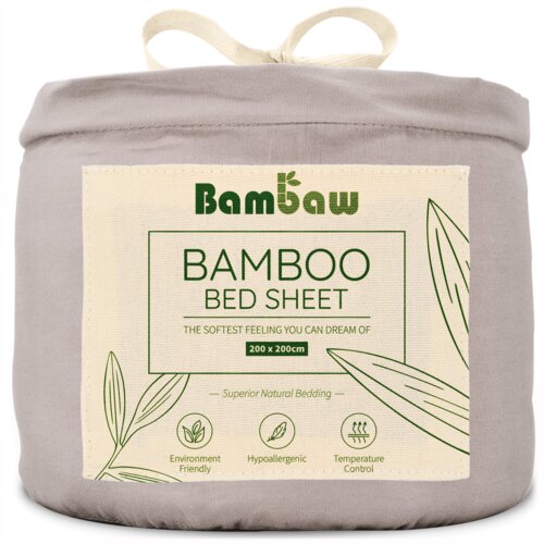 Bambaw Rjuha iz bambusa 200 x 200 cm - Grey Cene