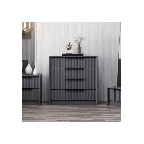 Hanah home komoda Kale Luxe 45x77x72cm antracit Slike