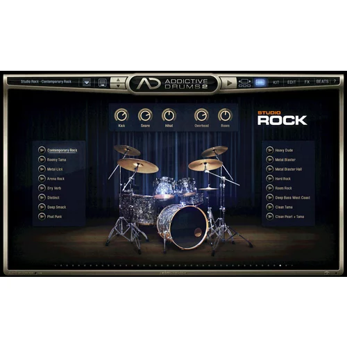 Xln Audio AD2: Studio Rock (Digitalni izdelek)