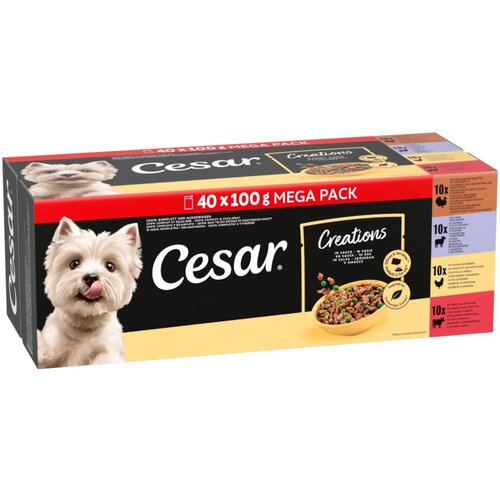 Cesar Fine Favoritten u umaku u vrećicama - 40 x 100 g Slike