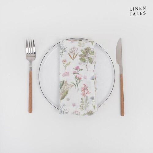 Linen Tales Laneni prtički v kompletu 2 ks White Botany – Cene