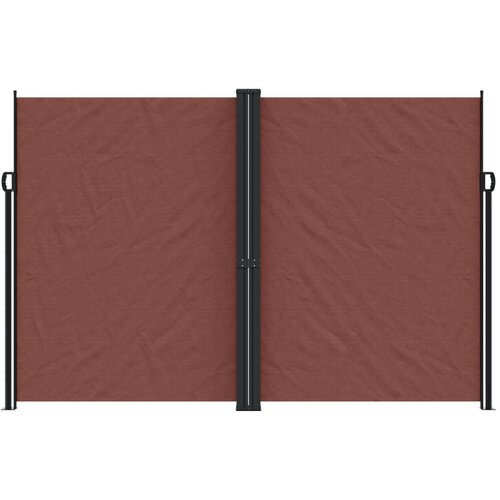 VidaXL Bočna tenda na uvlačenje smeđa 220x1000 cm Slike