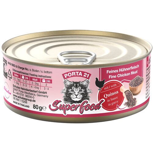  Varčno pakiranje Porta 21 Superfood 24 x 80 g - Pi&scaron;čanec s kvinojo Cijene