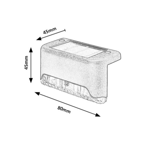 Rabalux 77166 - 4x LED Solarno zidno svetlo sa senzorom sumraka ISPRA 0,06W/1,2V 300 mAh IP44 Slike