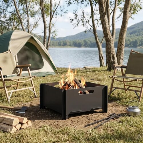 Kamin Crna 40 x 40 x 20 cm Čelik - Čelik 40 x 40 x 20 cm Cijene