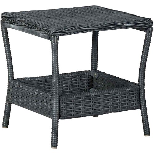  Vrtni stol tamnosivi 45 x 45 x 46,5 cm od poliratana Cijene