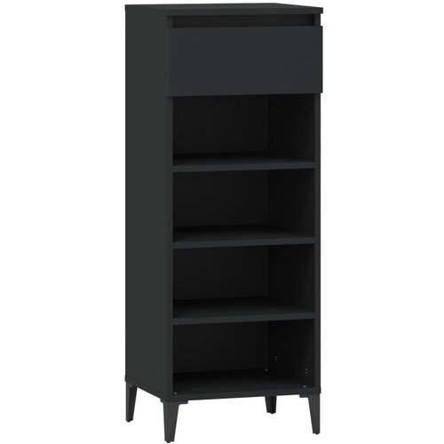Maison Chic Regal za čevlje - Polica za čevlje črn 40x36x105 cm inženirski les, (21777320) Slike