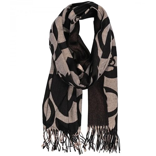 Pri Warm stylish scarf scarf pattern flowers shiny thread soft 180x70 cm Cene