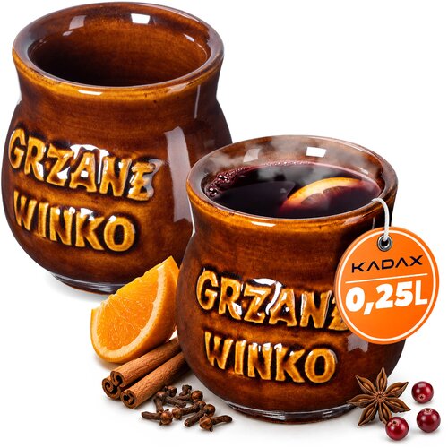 KADAX vrčki za kuhano vino 250 ml, komplet 2 keramičnih vrčkov za kuhano vino, (5000351558) Cene