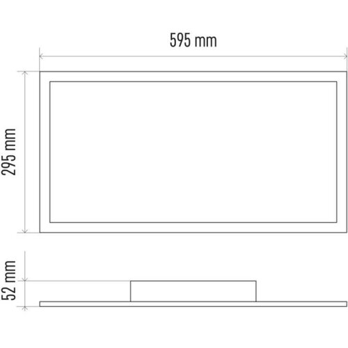  LED prigu&amp;scaron;iva stropna svetiljka LED/25W/230V + daljinski upravljač, pravougaona, 2700K-6000K Slike